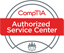 CompTIA Authorized Service Center seal